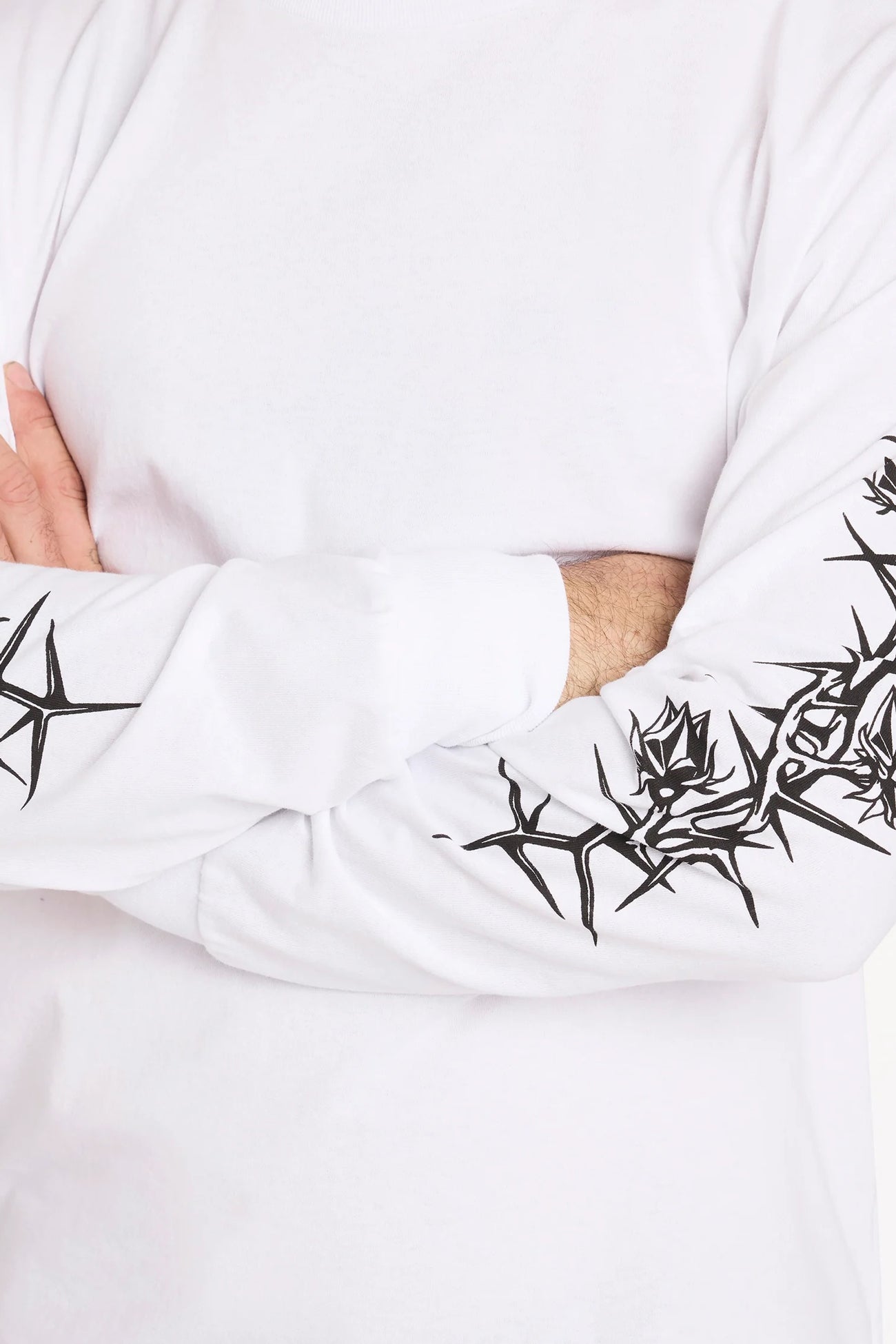 Die By The Stone Long Sleeve Tee White