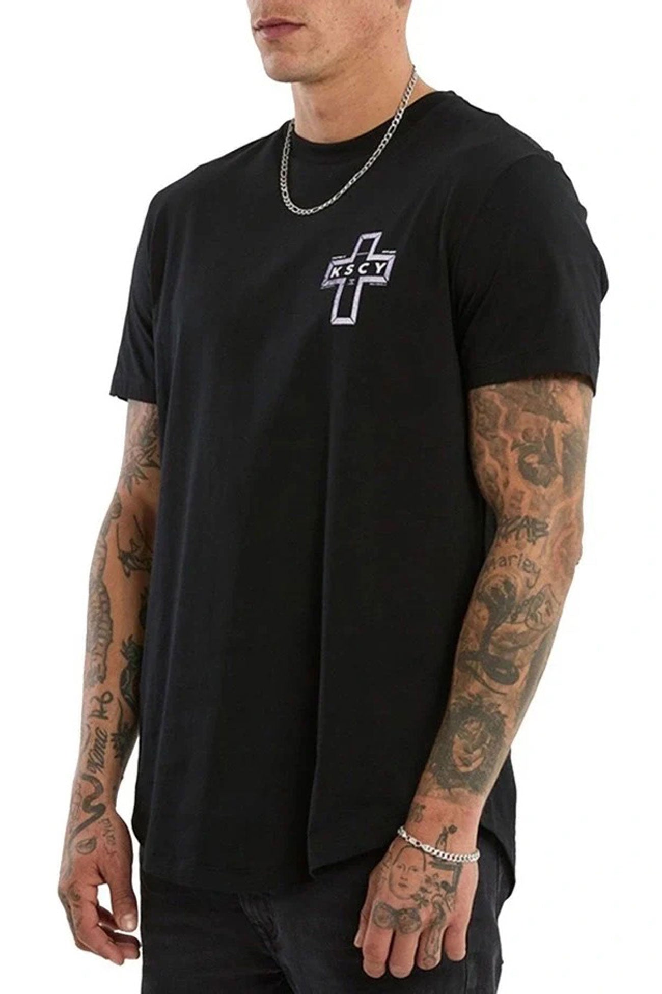 Dominus Dual Curved Tee Jet Black