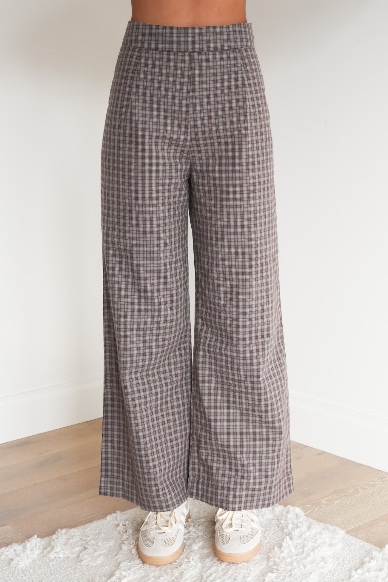 Dorothy Pant Blue Chocolate Checker