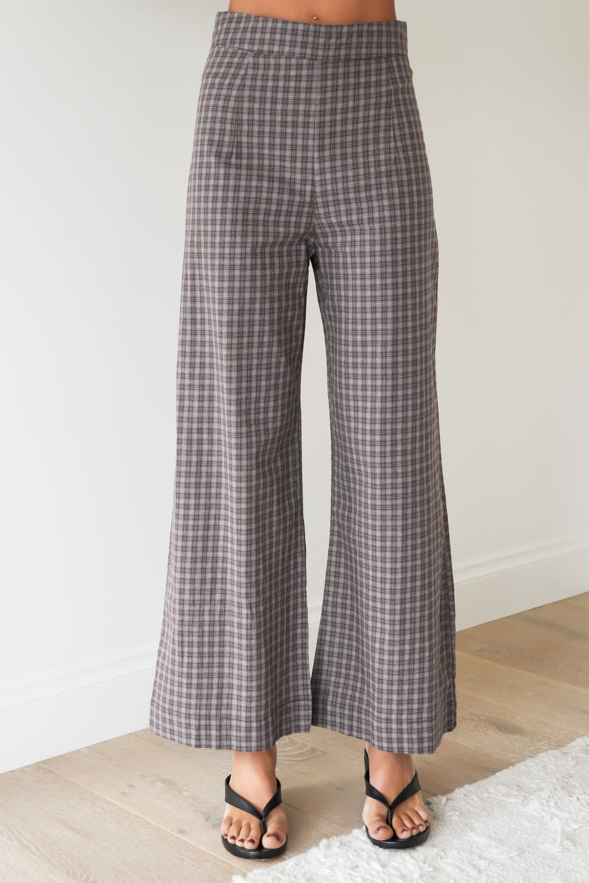 Dorothy Pant Blue Chocolate Checker