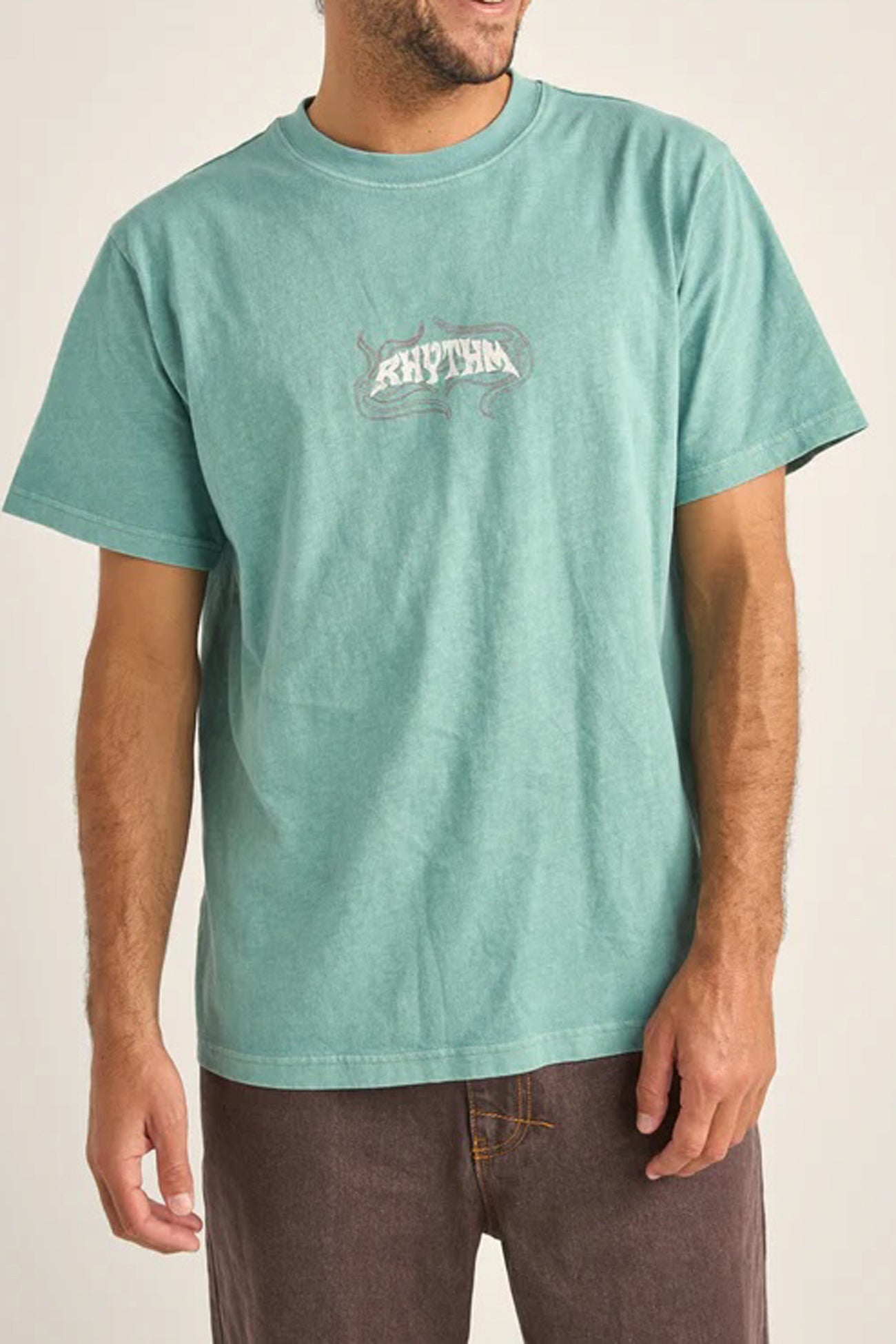 Dos-Soles-Vintage-Short-Sleeve-T-Shirt-Green1jpg