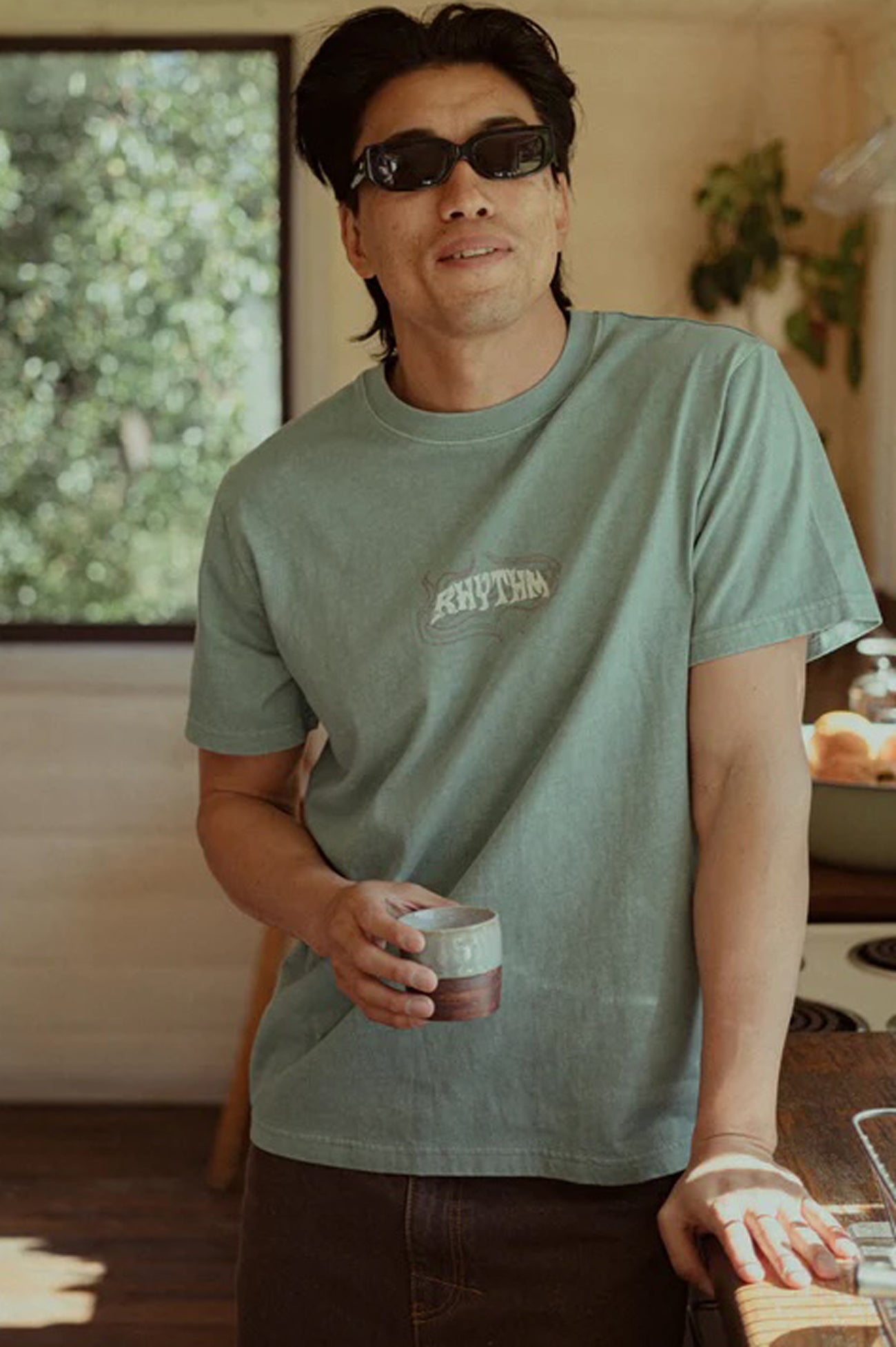 Dos-Soles-Vintage-Short-Sleeve-T-Shirt-Green4jpg