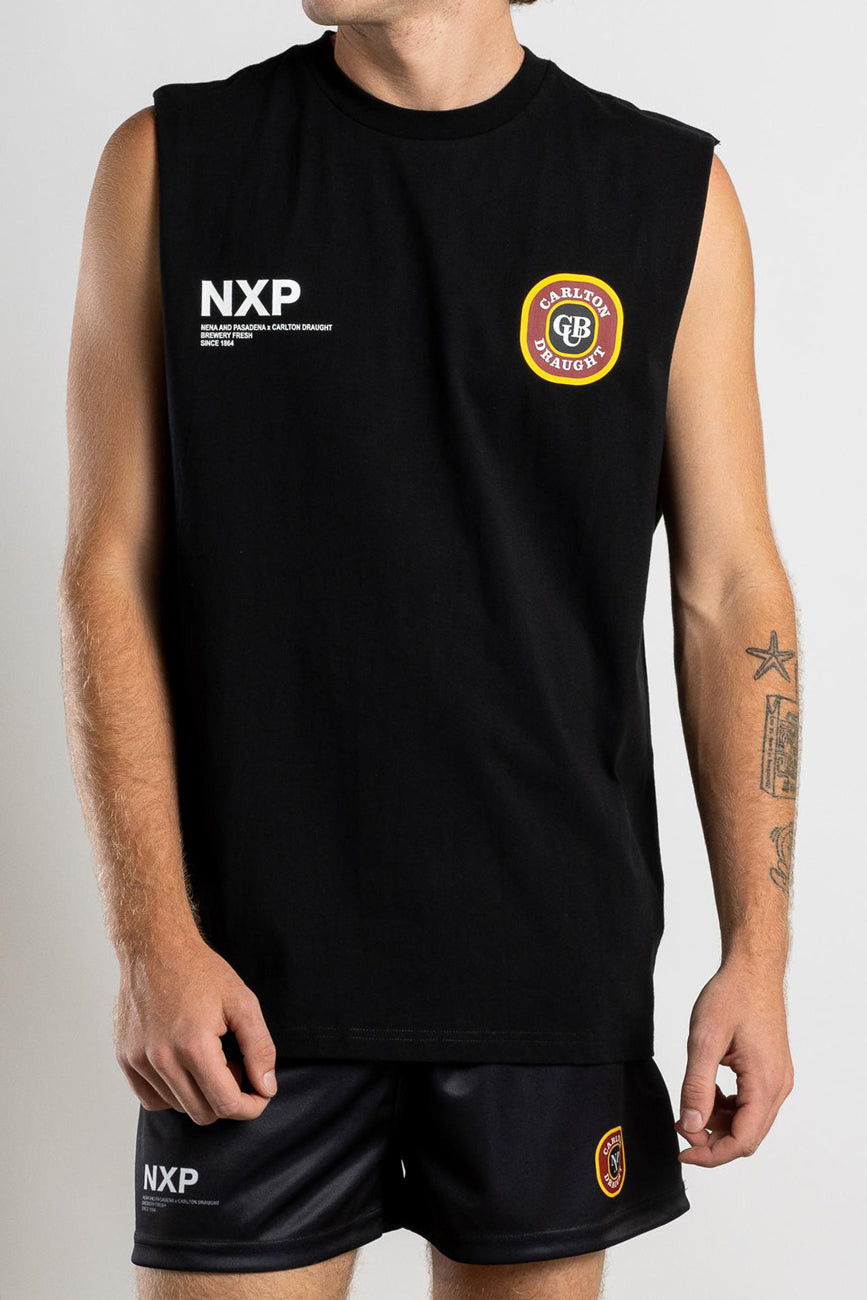 Drummond Relaxed Fit Muscle Jet Black