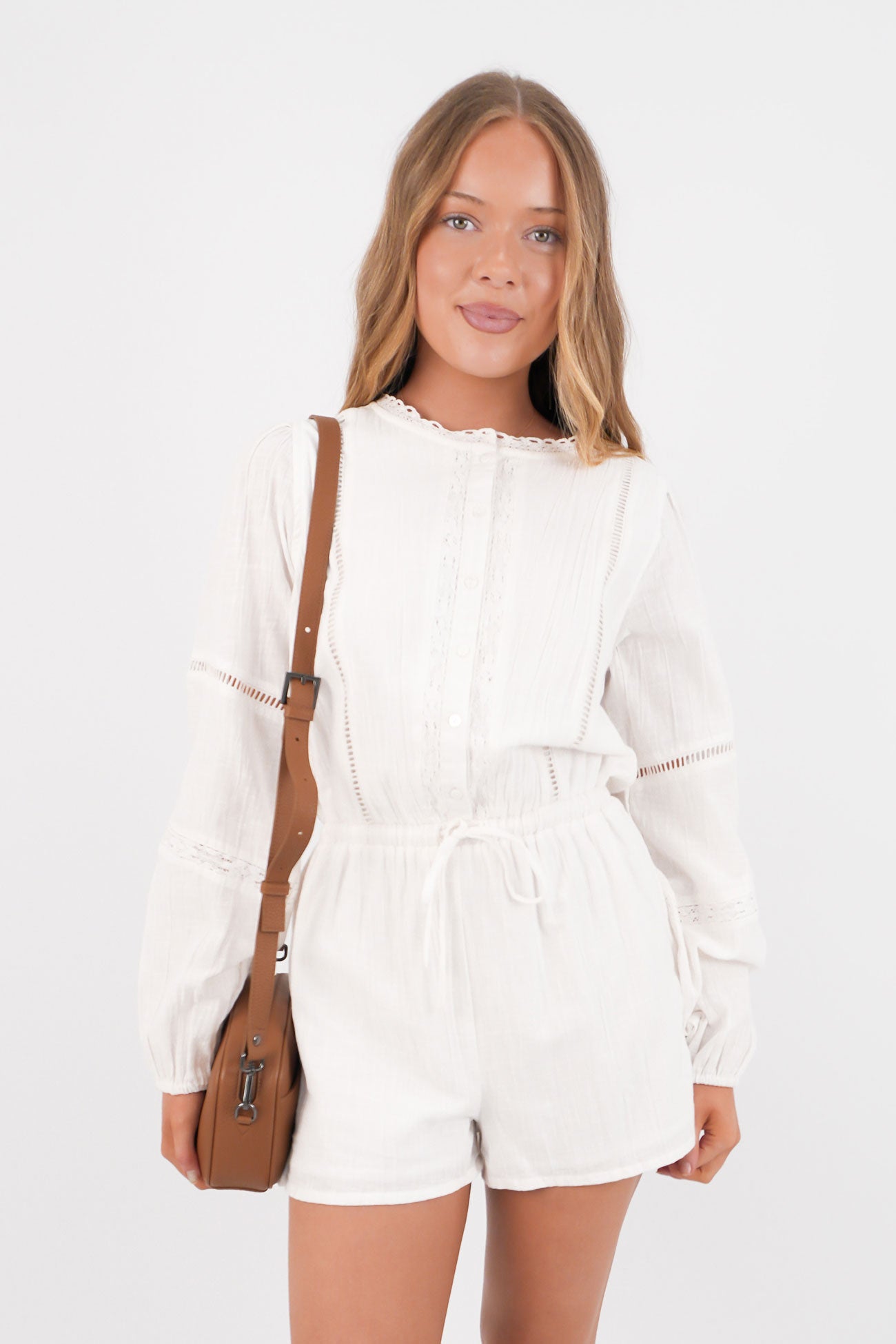 Dusty Playsuit White