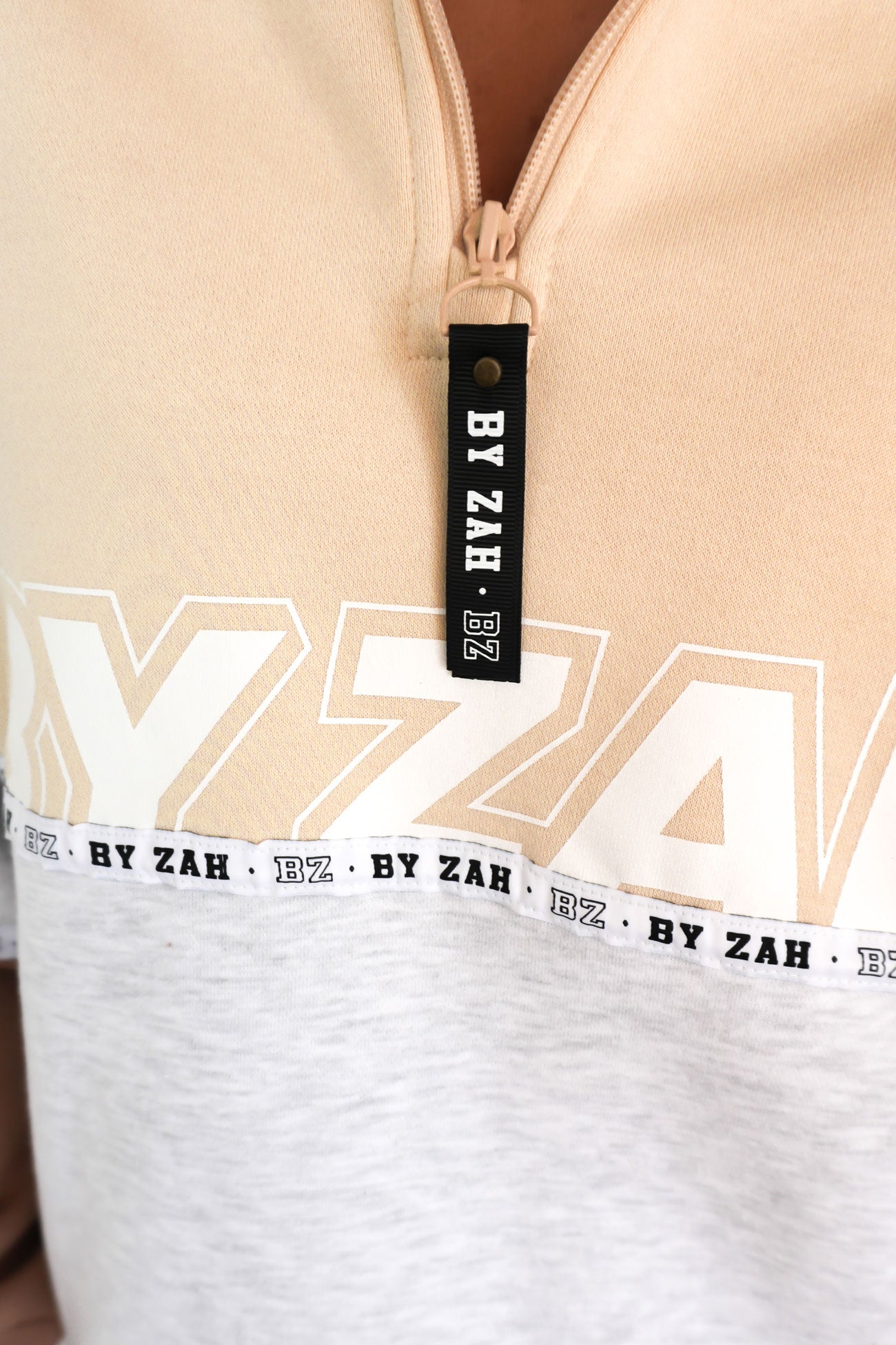 Easton Quarter Zip Beige