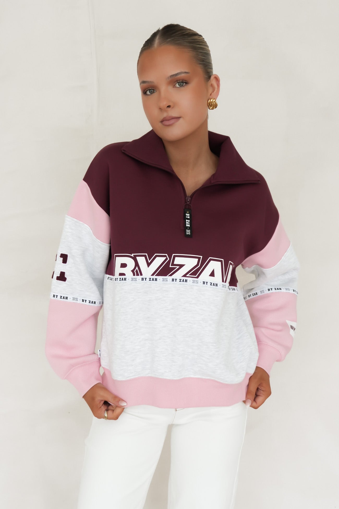 Easton Quarter Zip Cherry