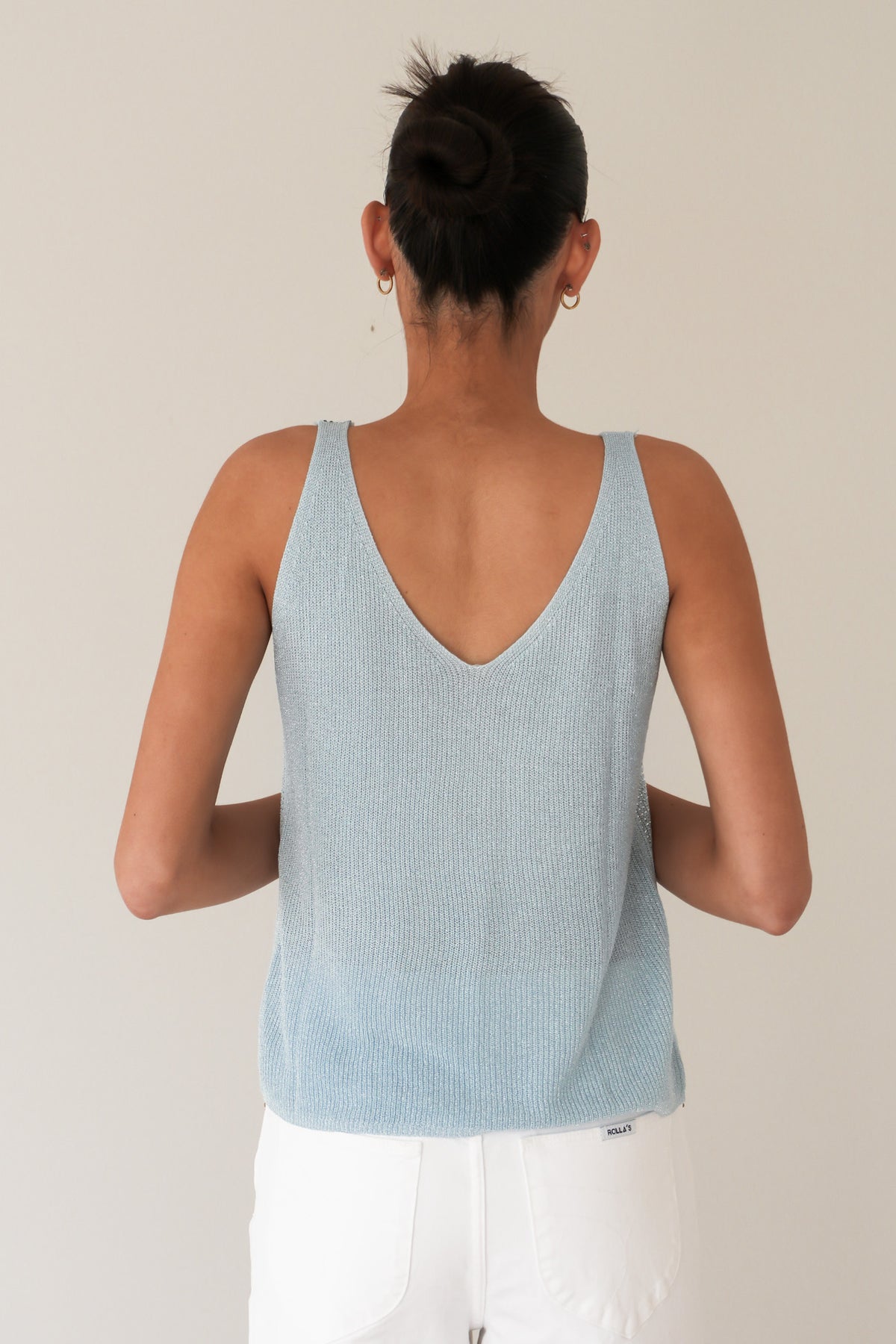 Eilish Glitter Top Blue