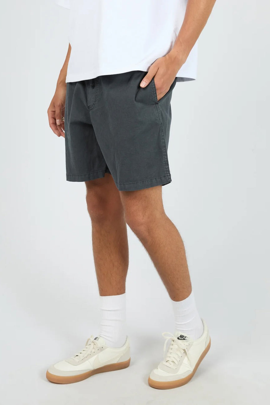 Elastic Waist Short Navy