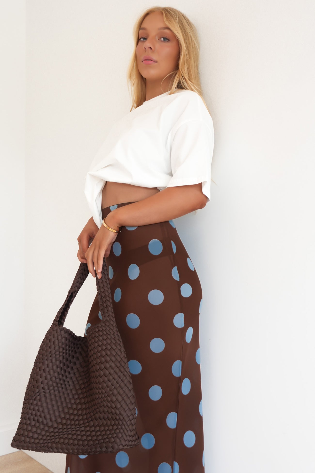 Ellody Set White Polka Dot