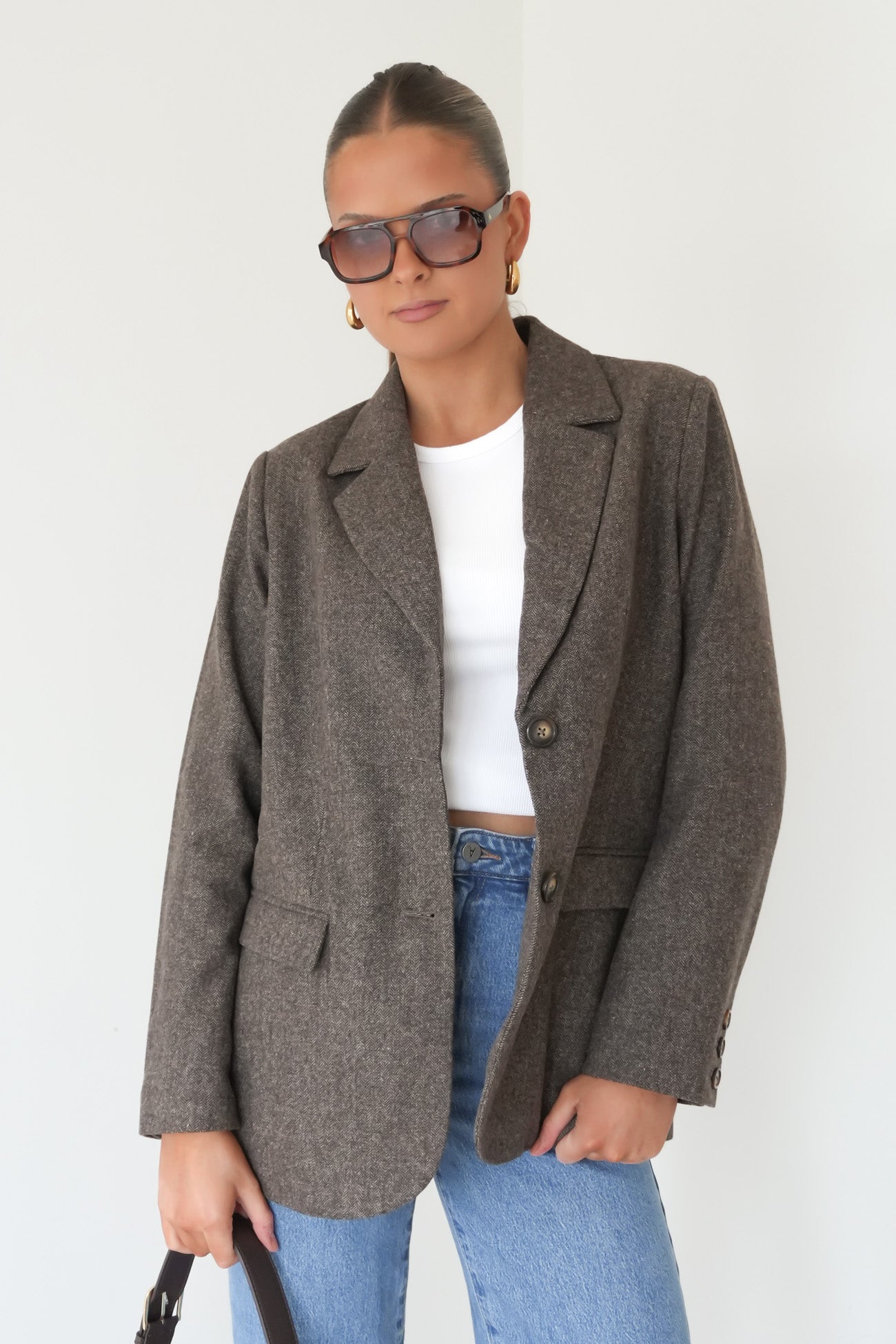Elodie Blazer Brown