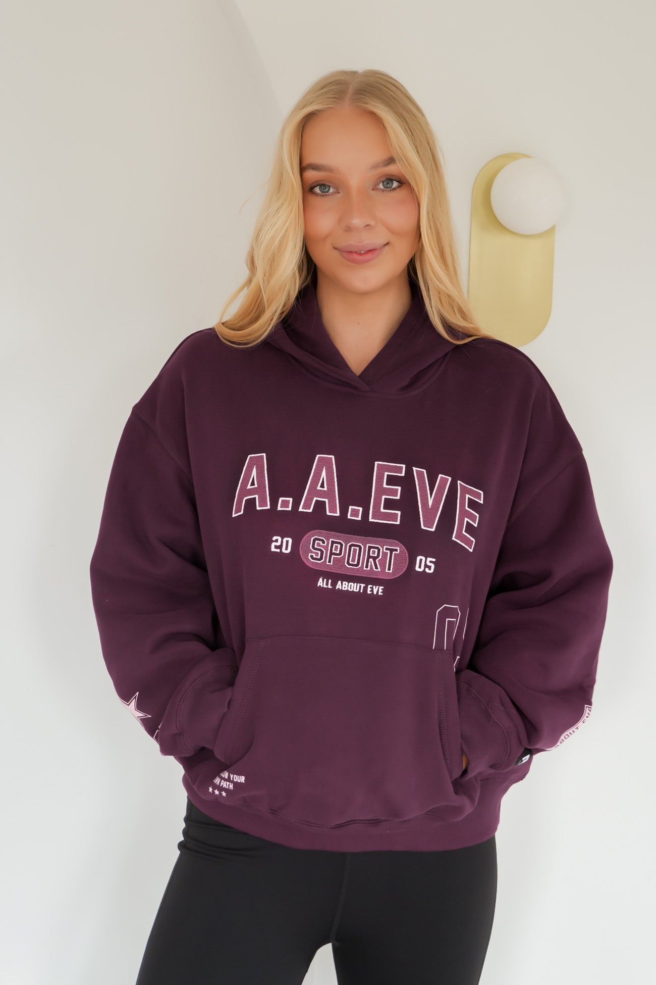 Empower Box Hoodie Wine