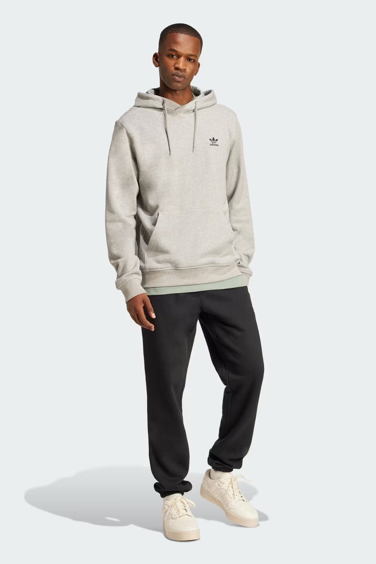 Essential Hoodie FT Medium Grey Heather