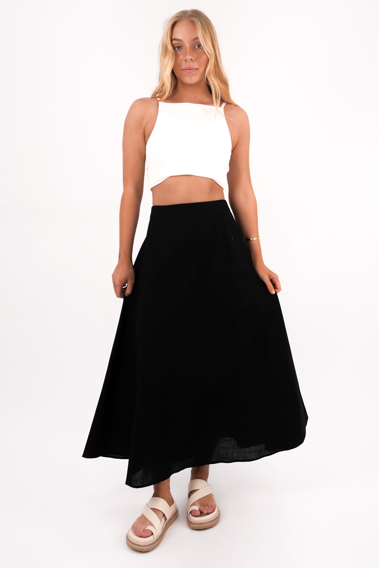 Essential Maxi Skirt Black
