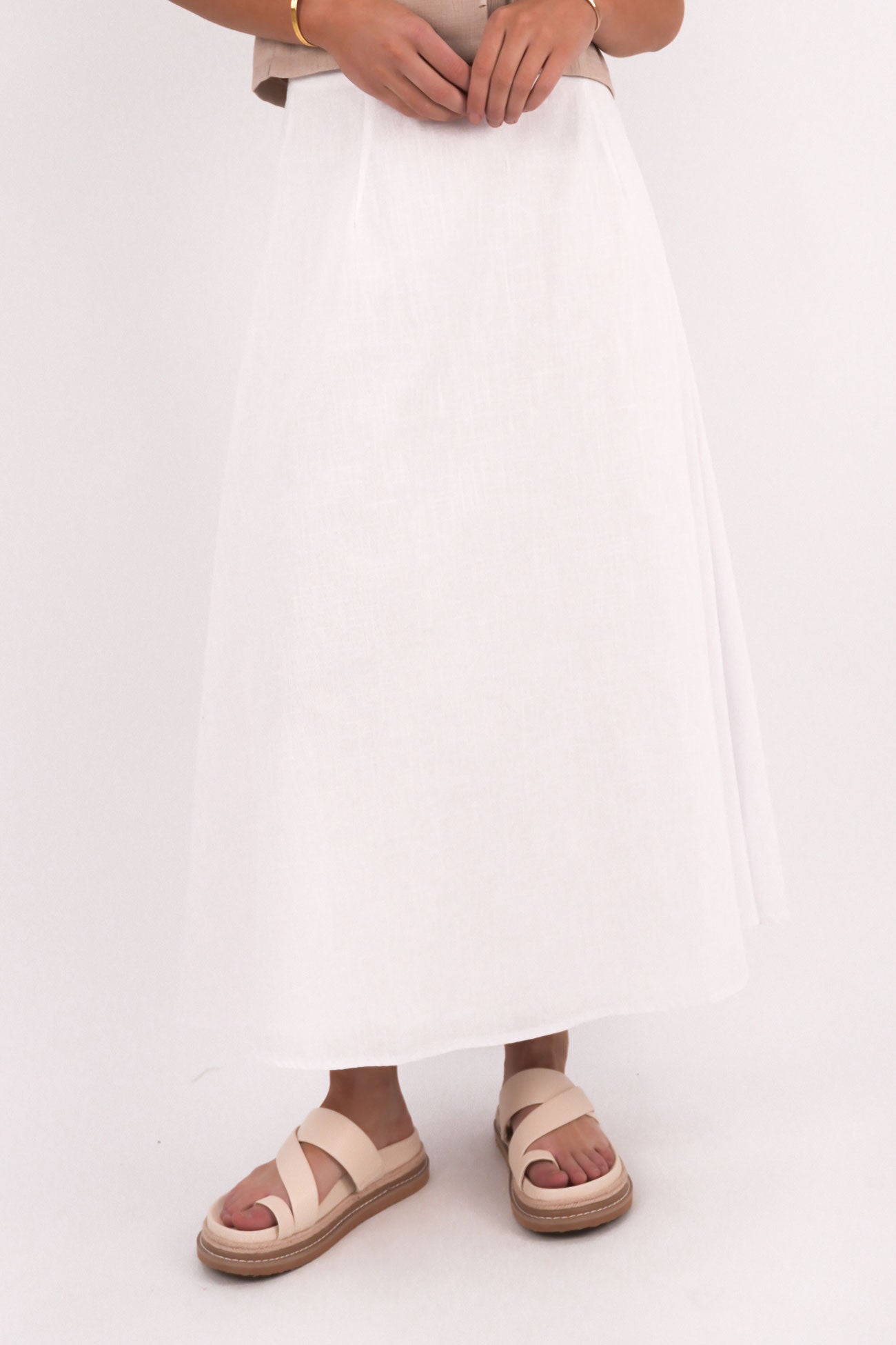 Essential Maxi Skirt White