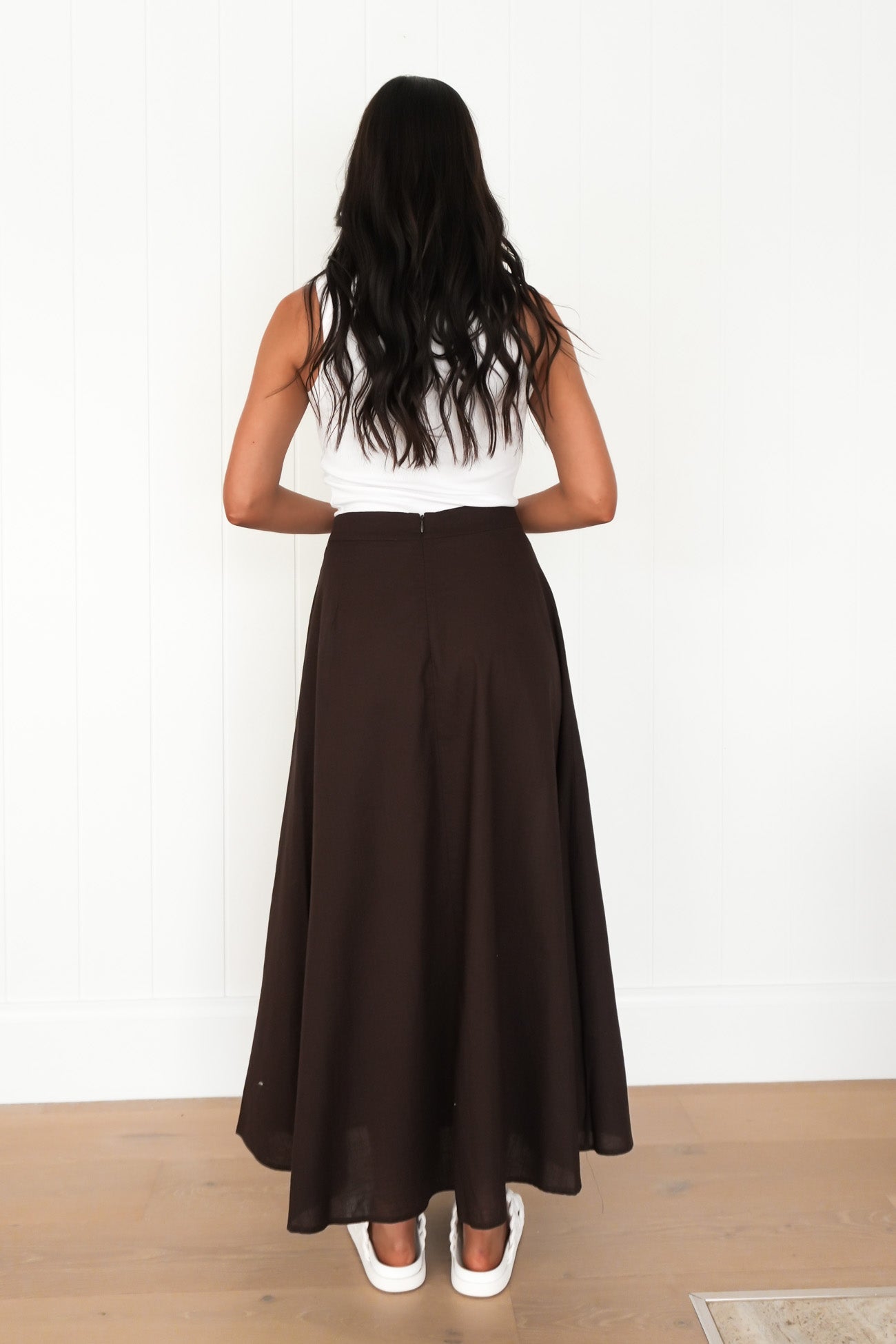 Essential Maxi Skirt Brown