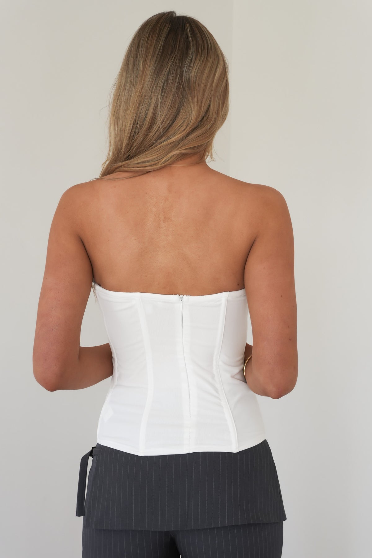 Esther Corset Top White
