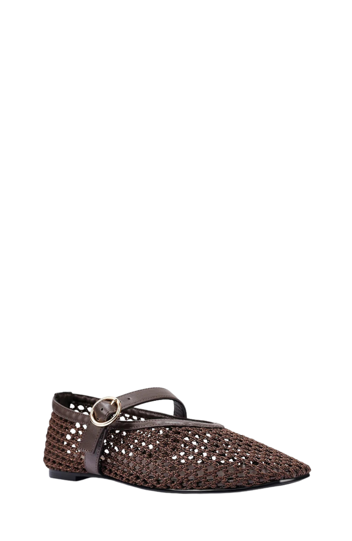 Eunice Mary-Jane Flats Chocolate Brown