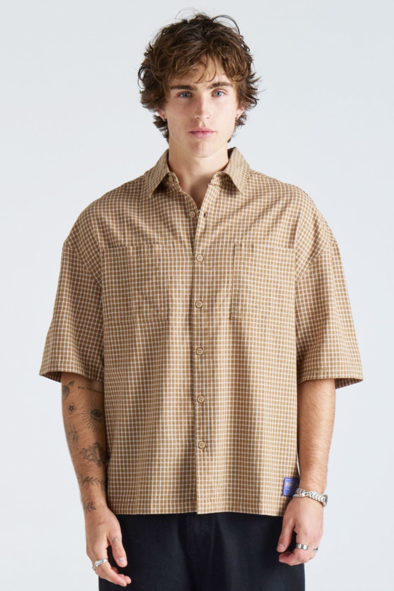 Evan Short Sleeve Shirt Tan