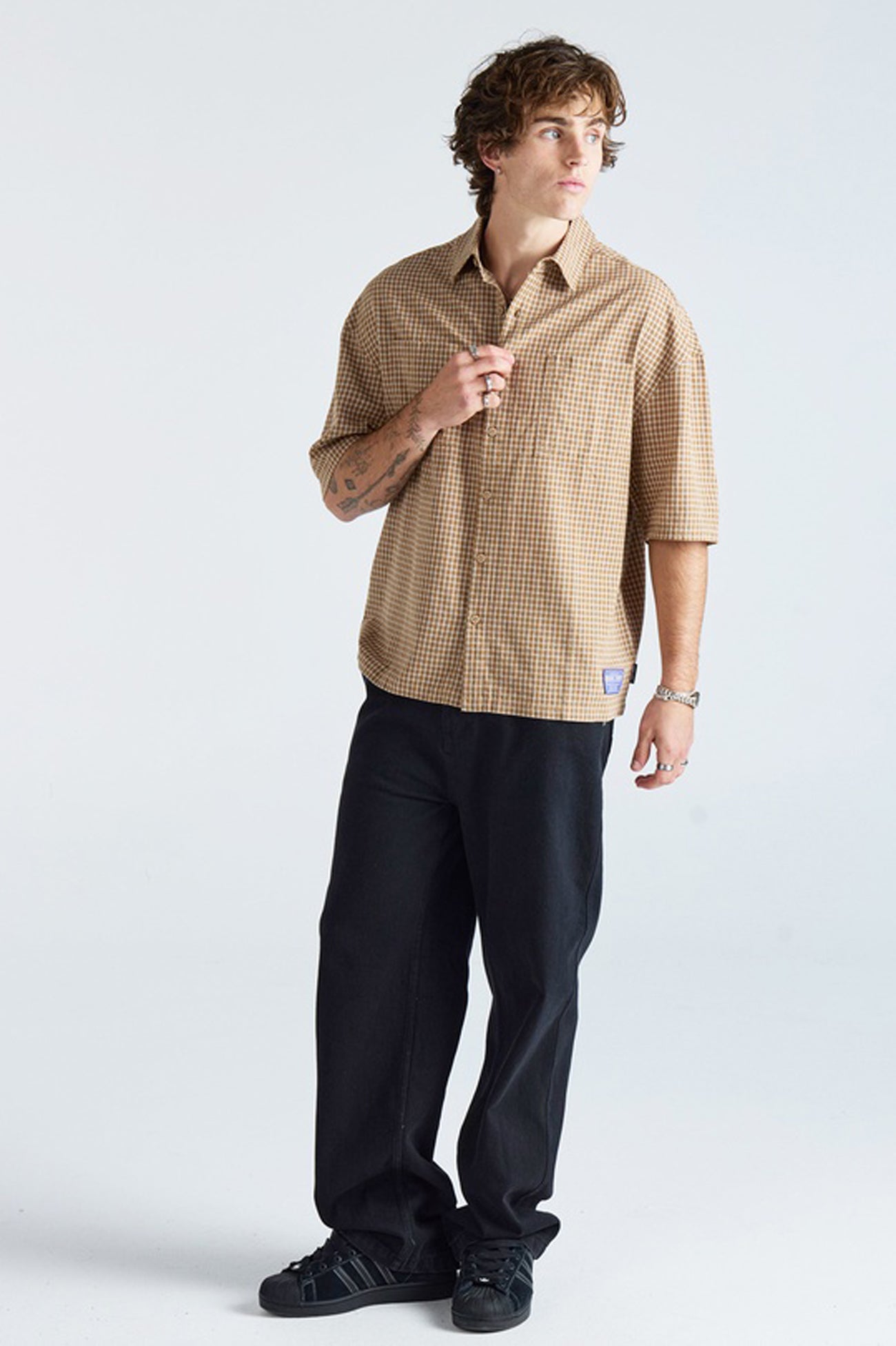 Evan Short Sleeve Shirt Tan