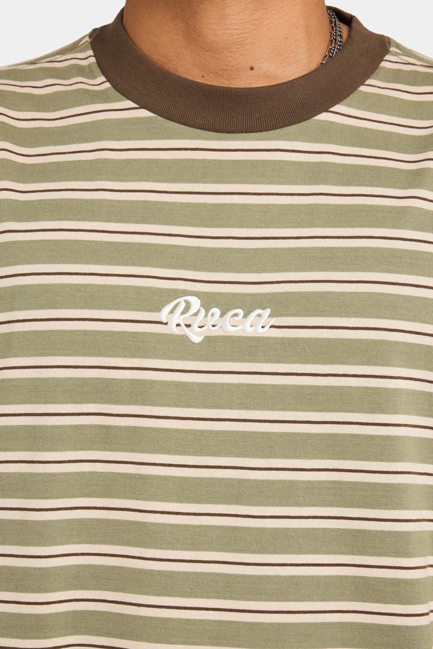 Exotica Stripe Short Sleeve Tee Army