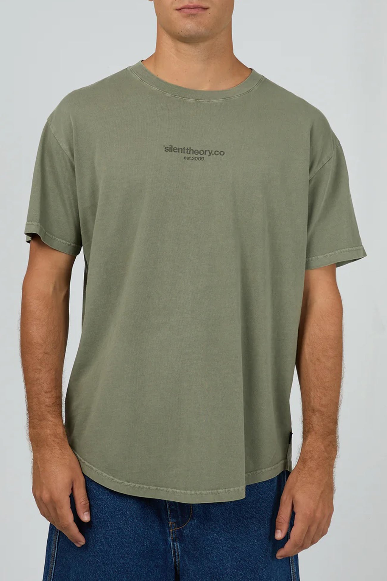 Fade Scoop Tee Olive