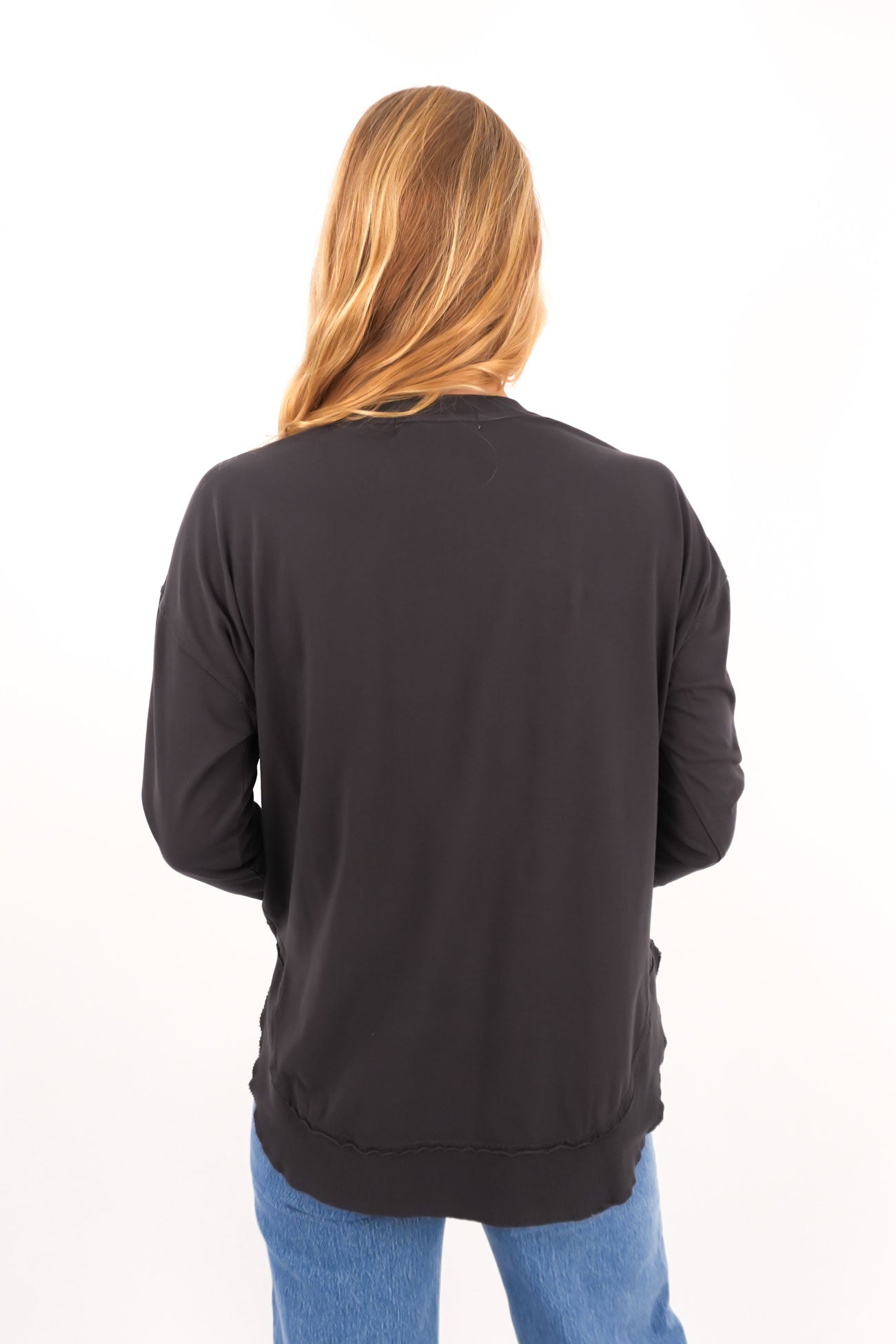 Farrah Long Sleeve Charcoal