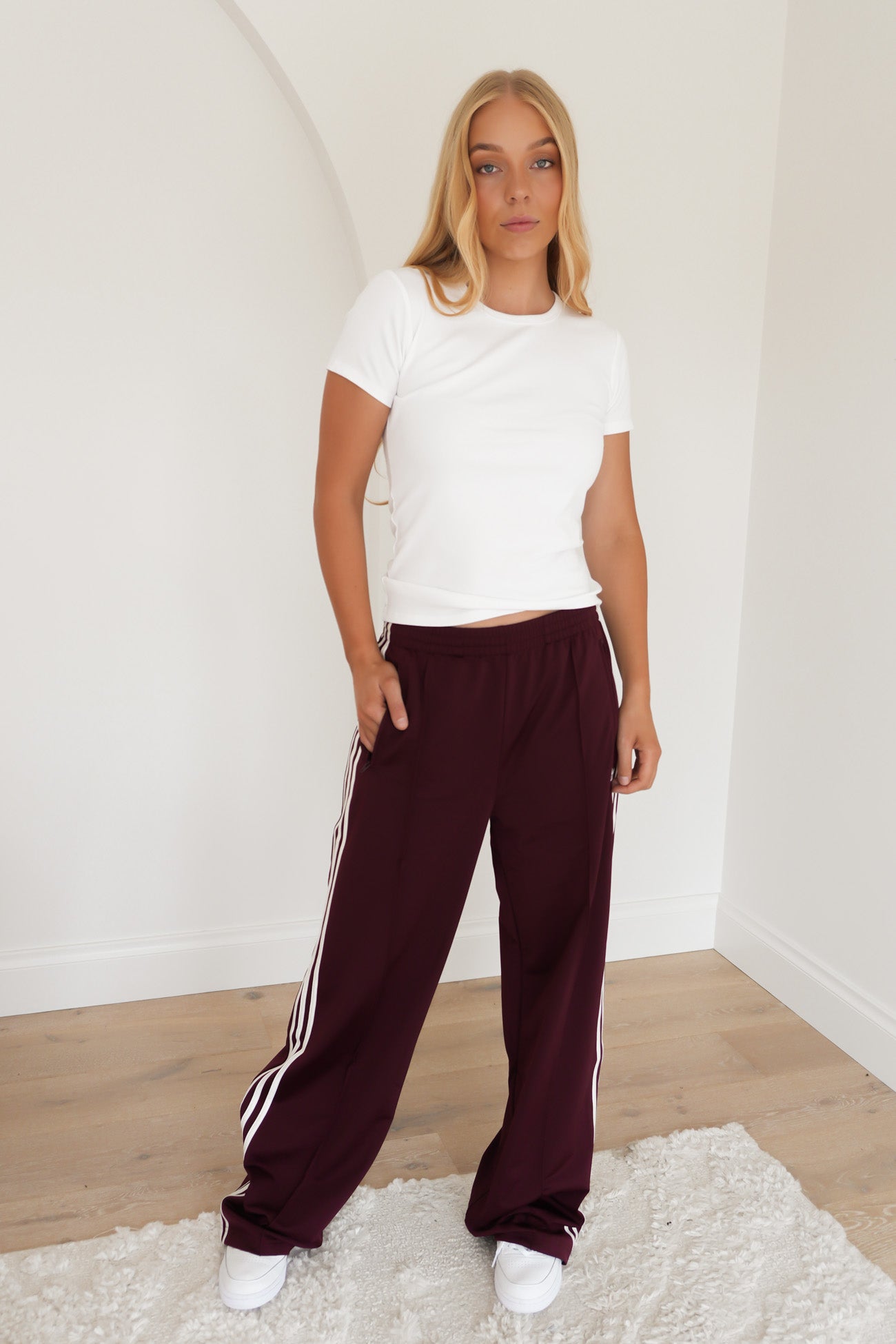 Firebird Loose Track Pant Maroon
