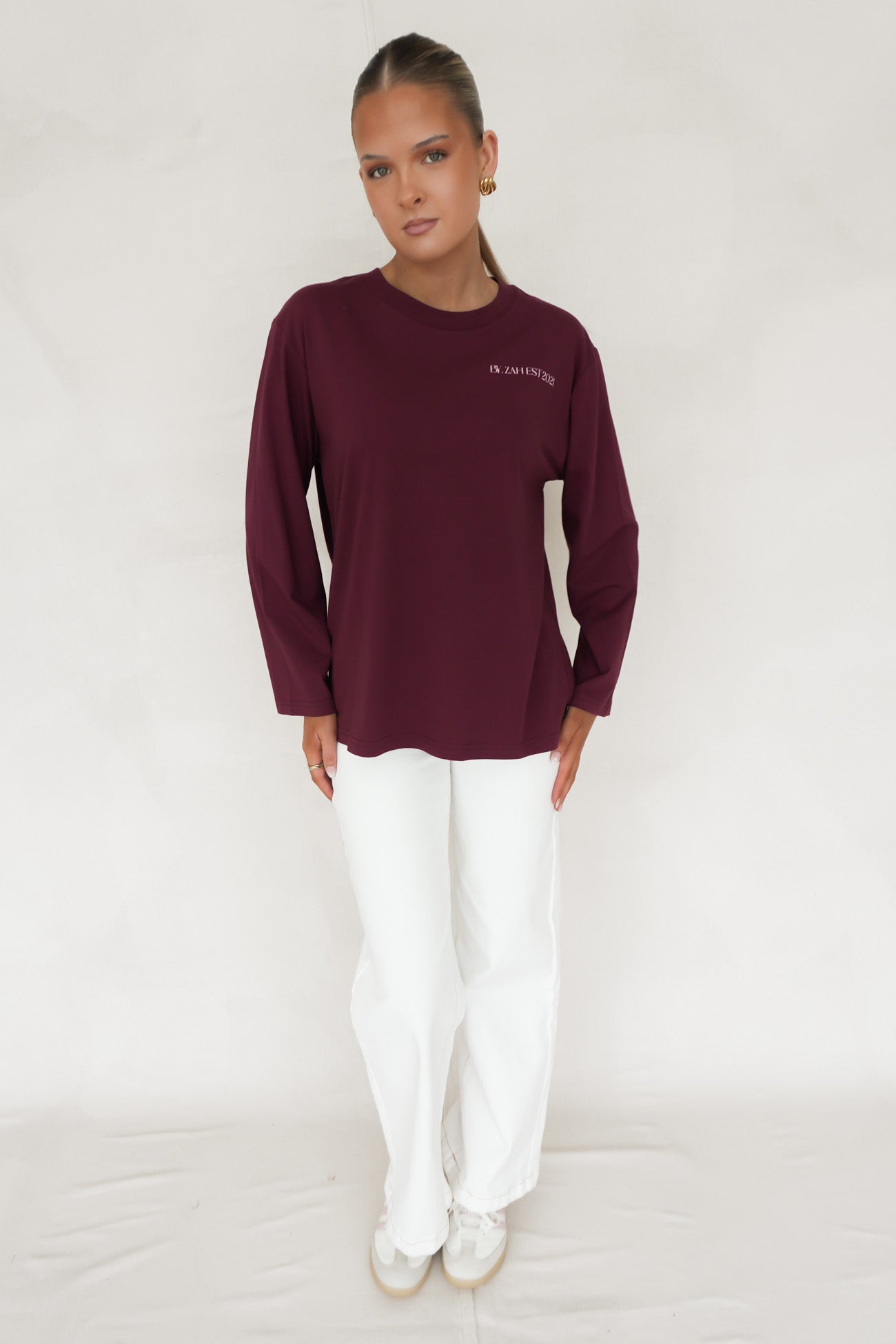 Fleurs Studio Long Sleeve Top Cherry