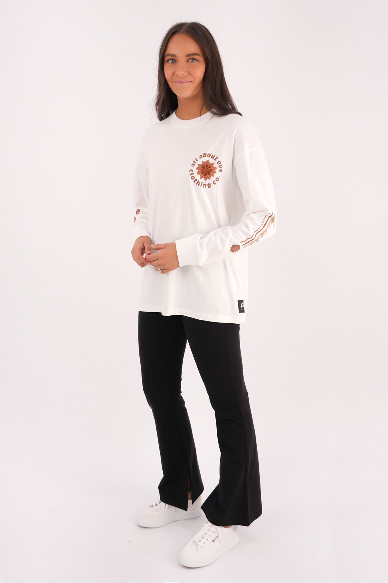 Flow Long Sleeve Tee Vintage White
