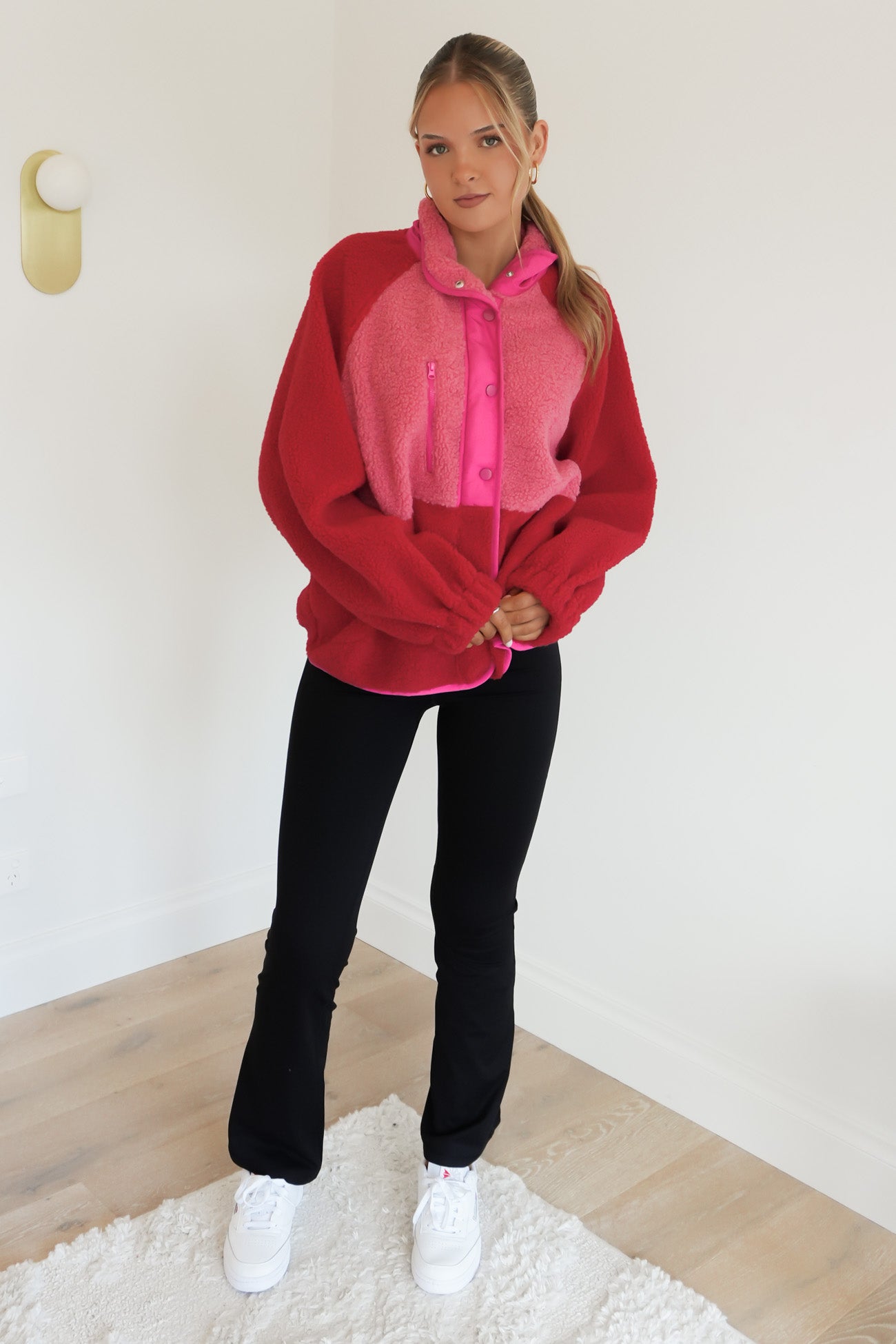 Franklin Fleecy Jacket Pink Red