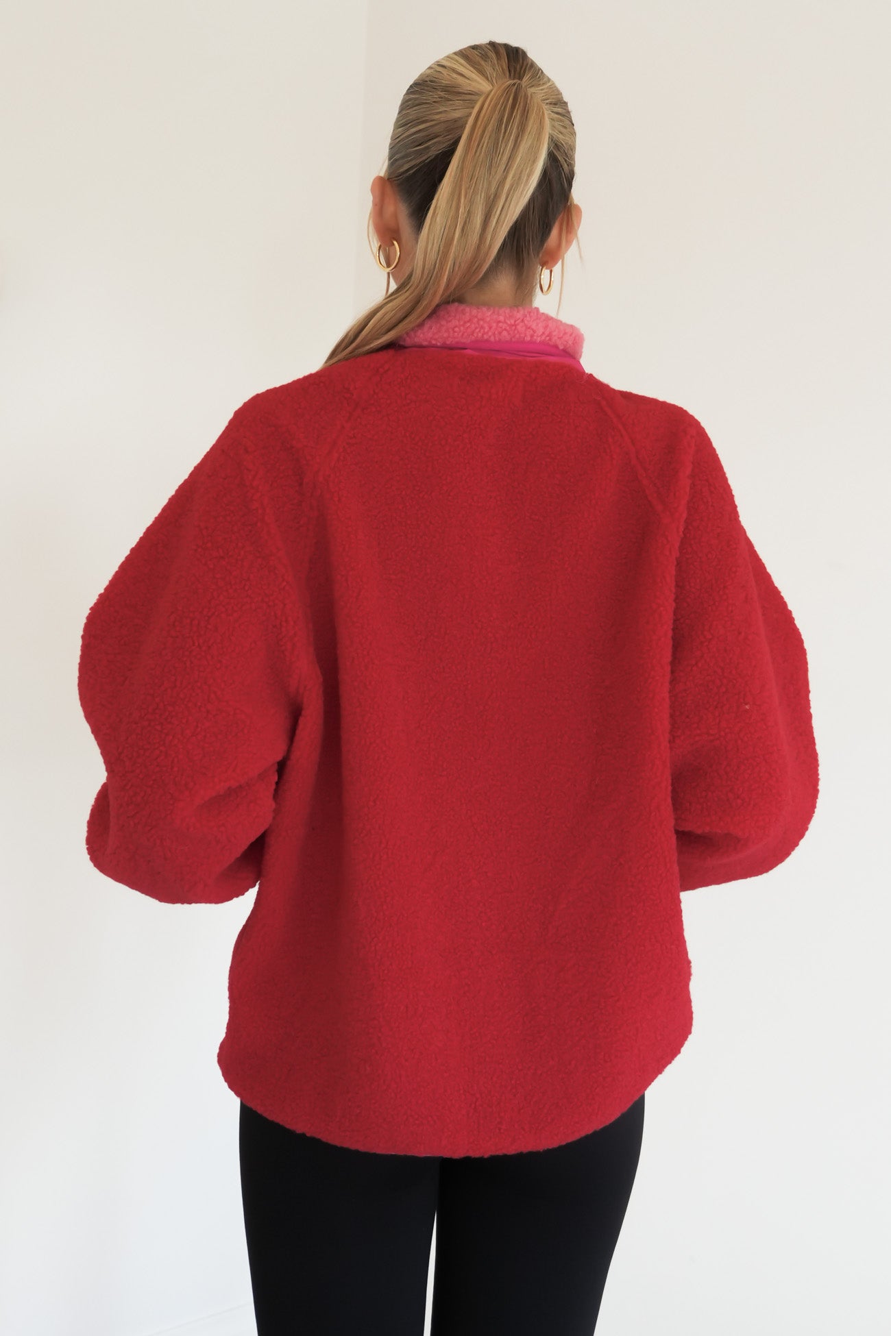 Franklin Fleecy Jacket Pink Red