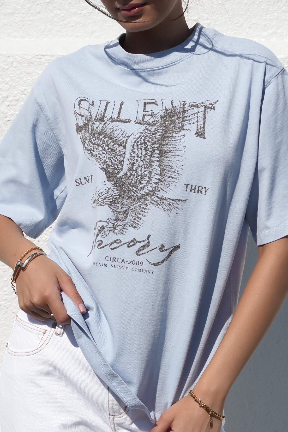 Fundamental Oversized Tee Light Blue