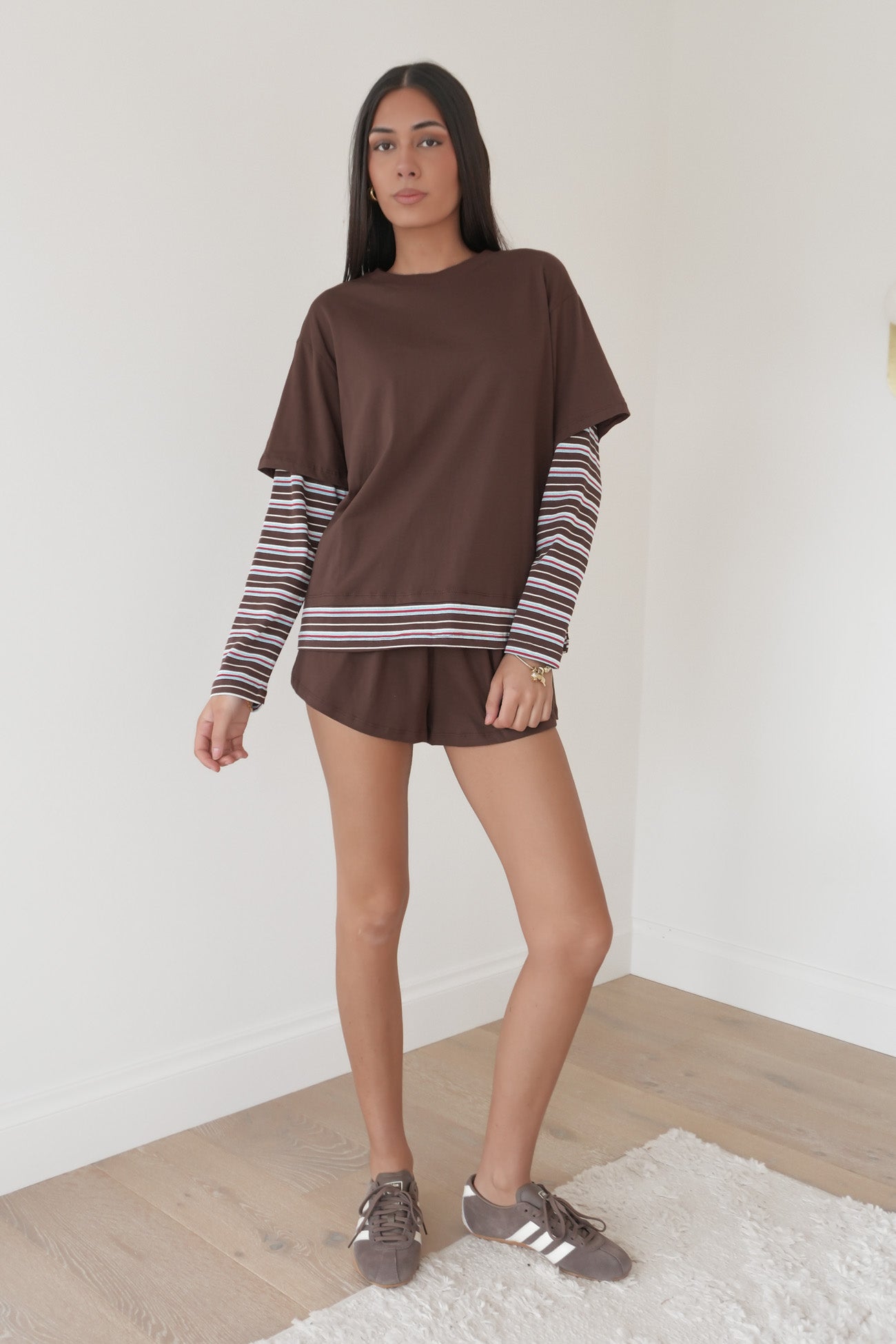 Gaby Set Chocolate Stripe