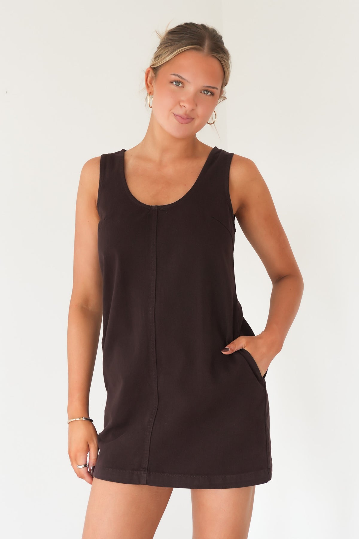 Gemma Mini Dress Chocolate
