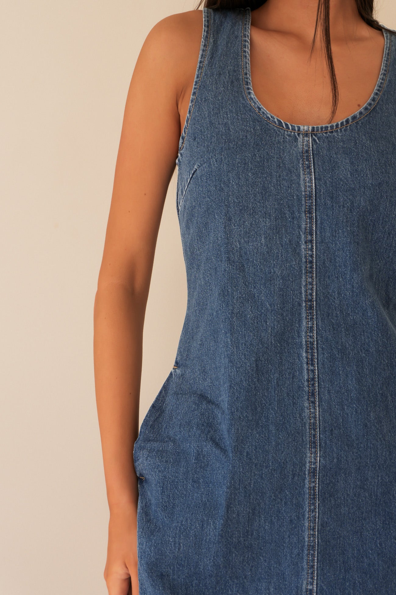 Gemma Mini Dress Mid Blue