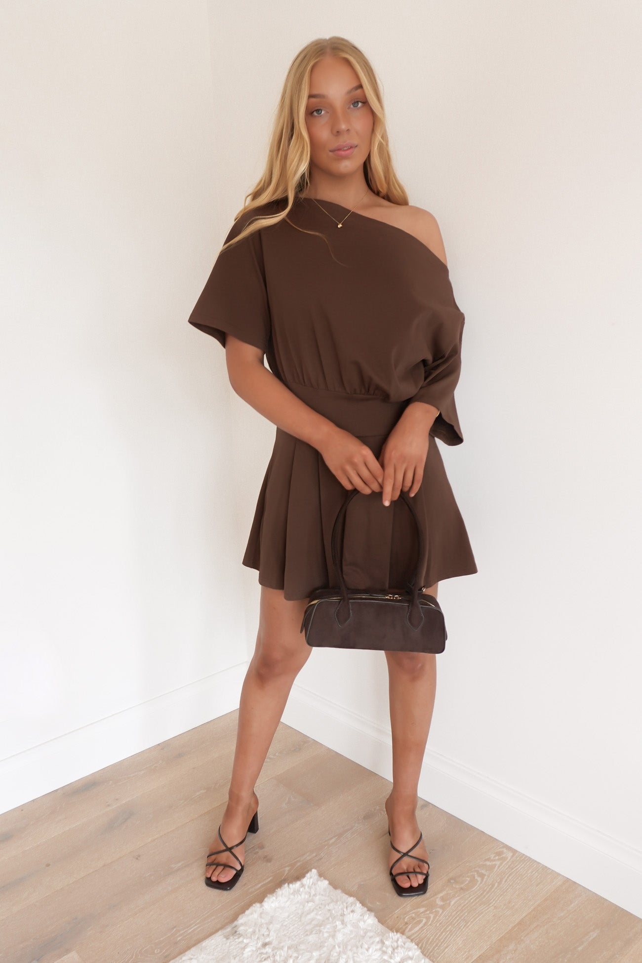 George Mini Dress Chocolate
