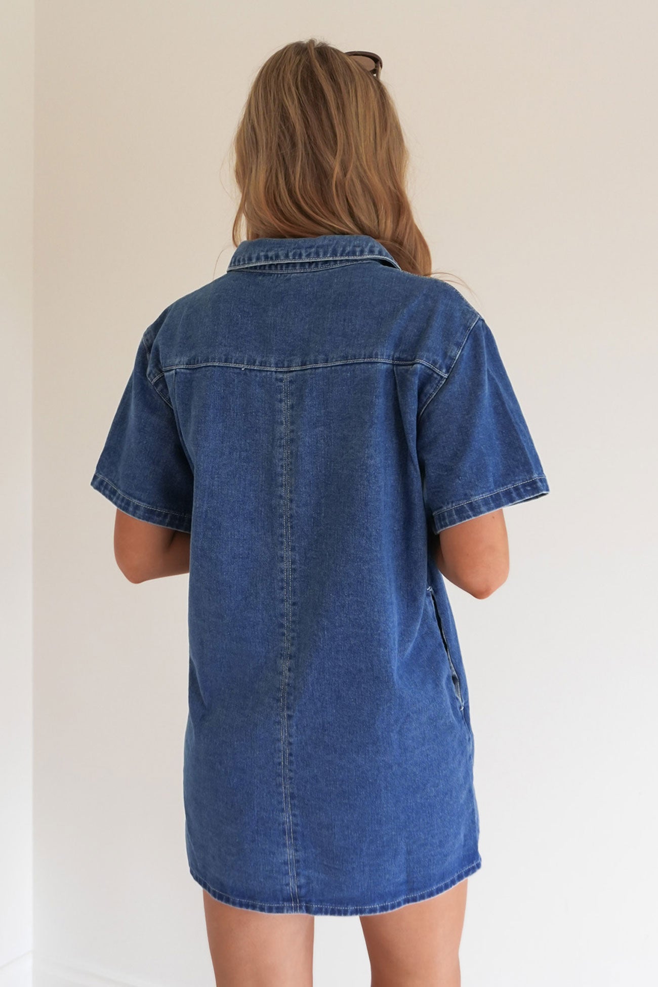 Georgie Denim Mini Dress Indigo