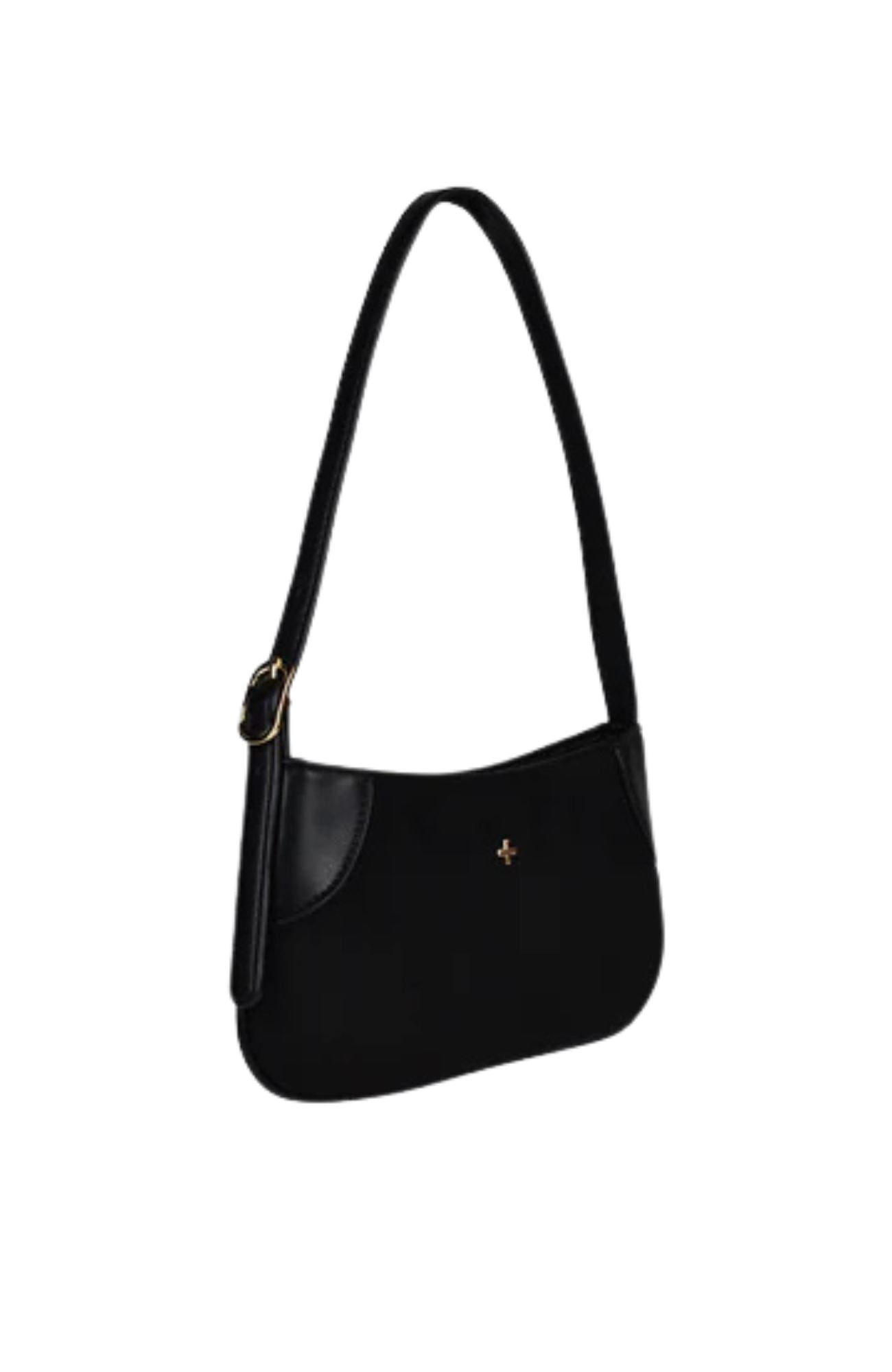 Glinda Bag Black Faux Suede Gold