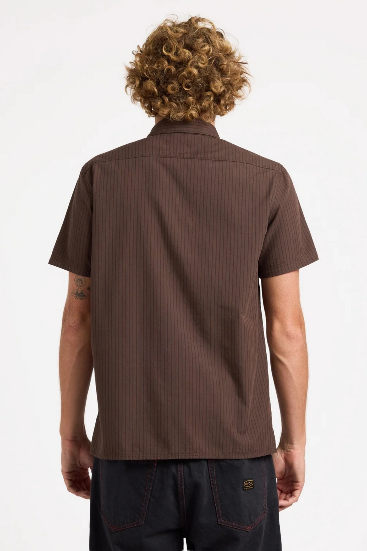 Harmony Emblem Short Sleeve Shirt Chocolate Brown
