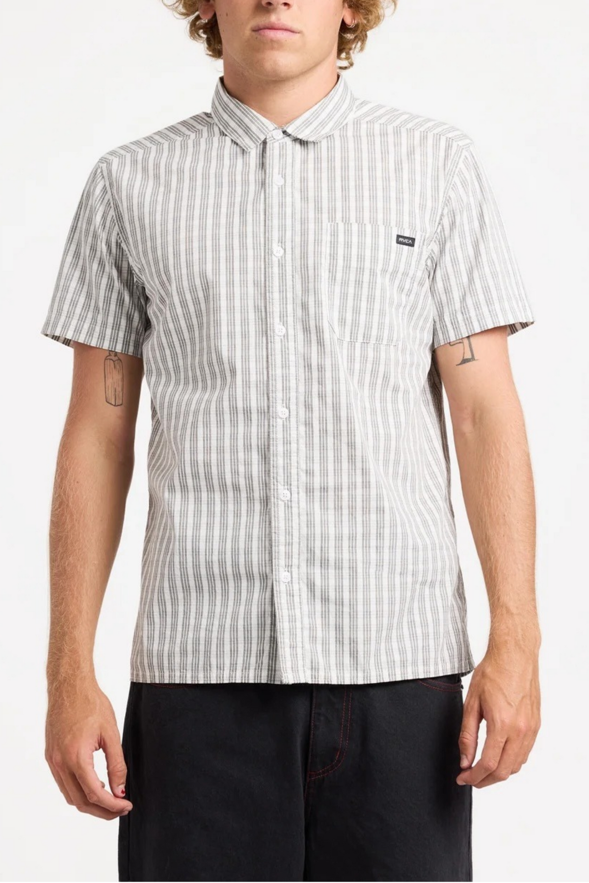 Harmony Scribble Short Sleeve Shirt Antique White