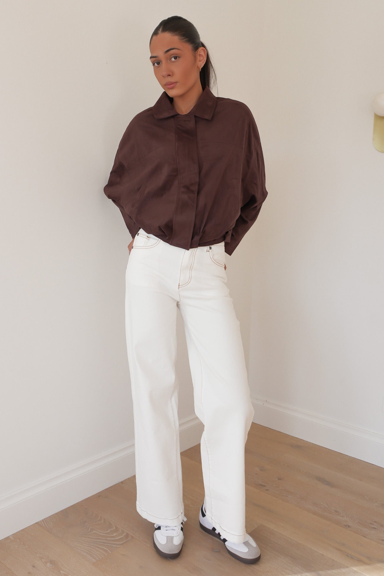 Haze Suede Jacket Chocolate