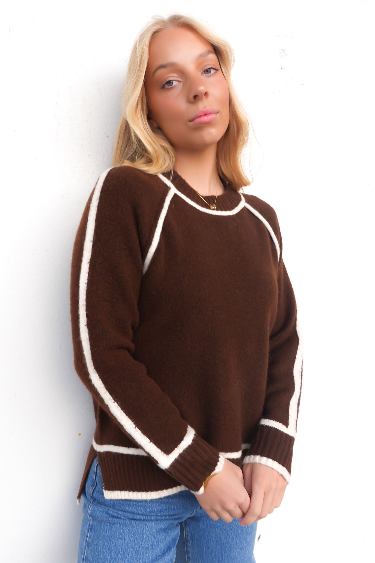 Hazel Knit Jumper Chocolate