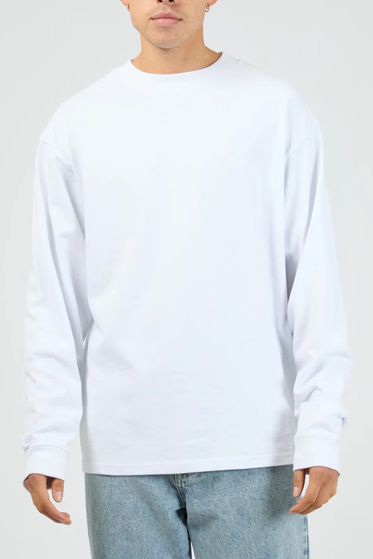 Heavy Weight Long Sleeve Tee White