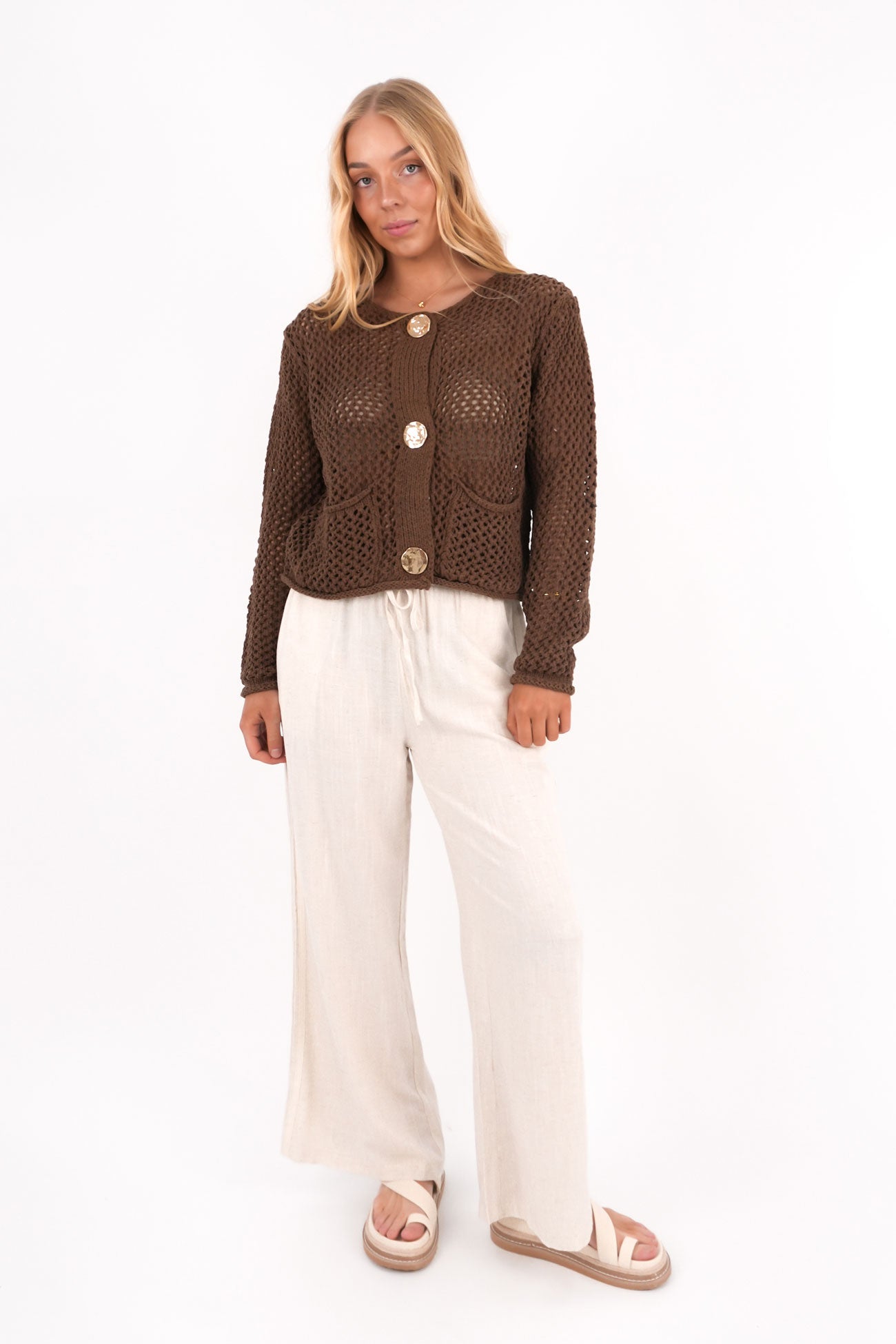 Hettie Cardigan Chocolate