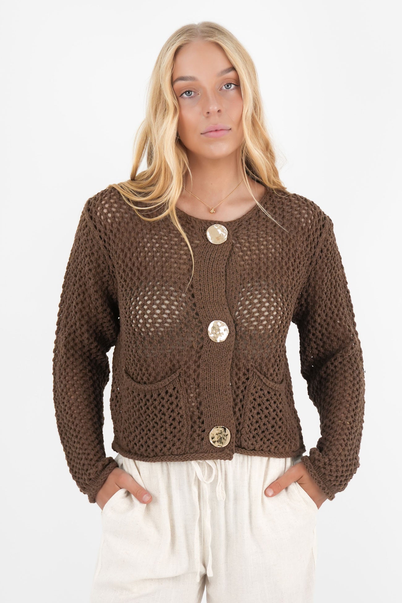 Hettie Cardigan Chocolate