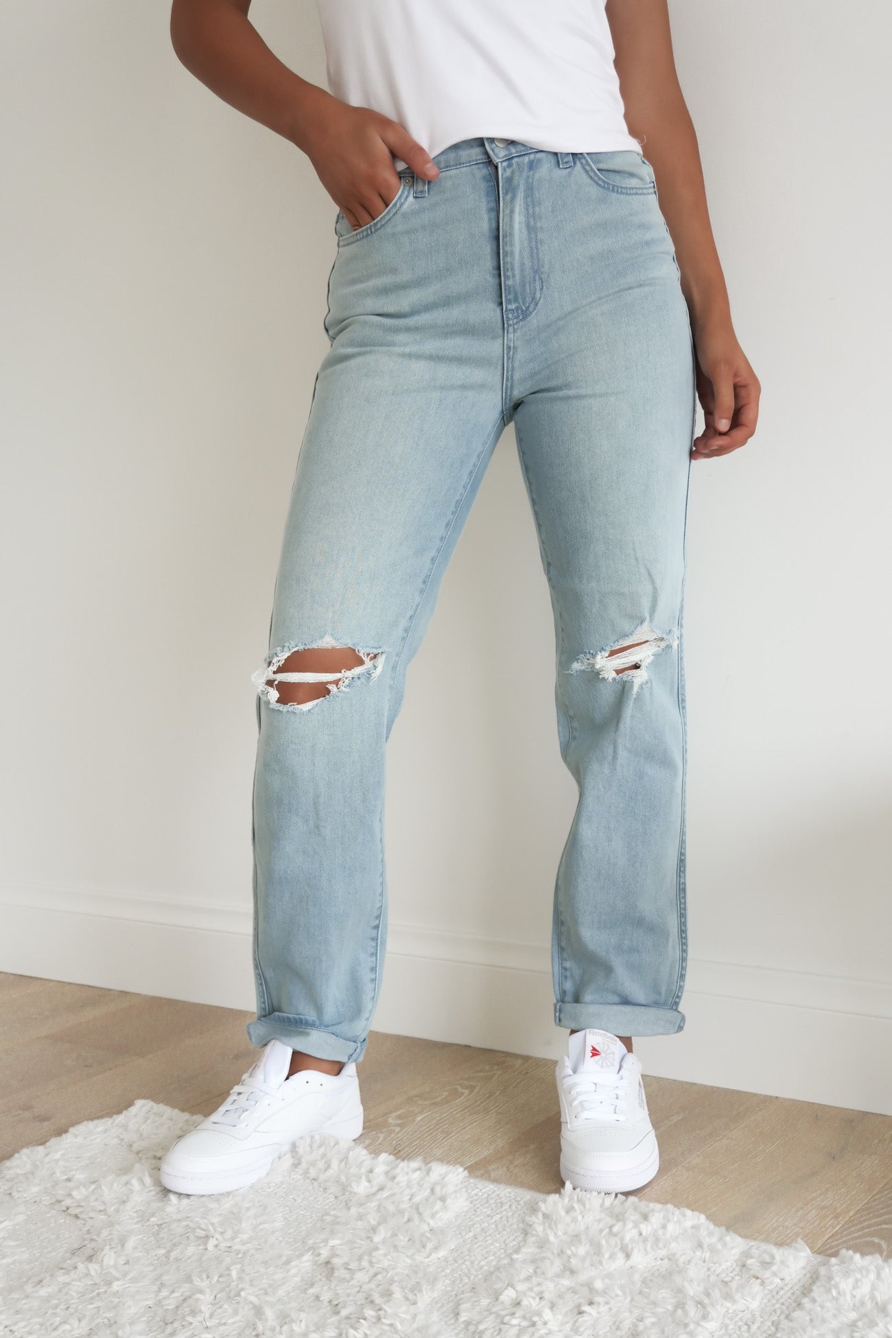 Hi Mom Jean Sun Fade Destroy