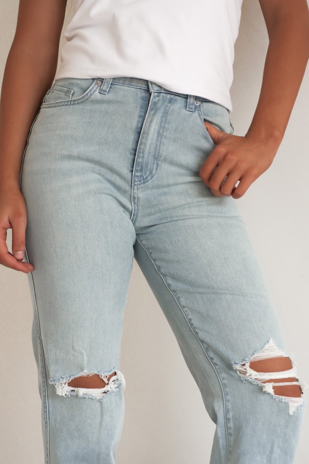 Hi Mom Jean Sun Fade Destroy