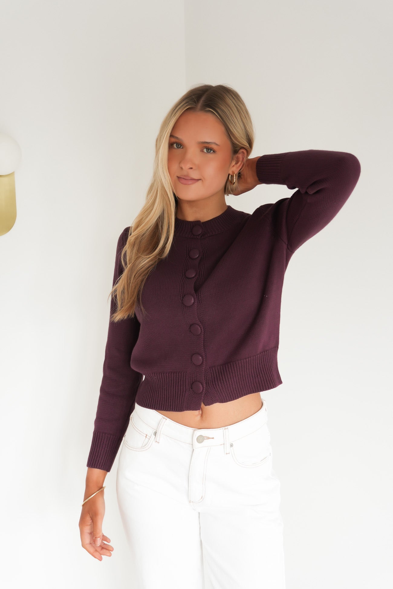 Holden Cardigan Plum