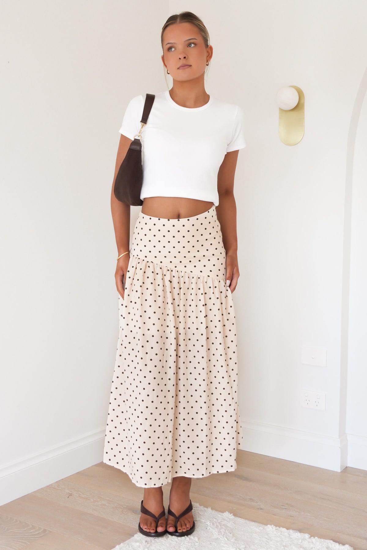 Imani Asym Skirt Vanilla