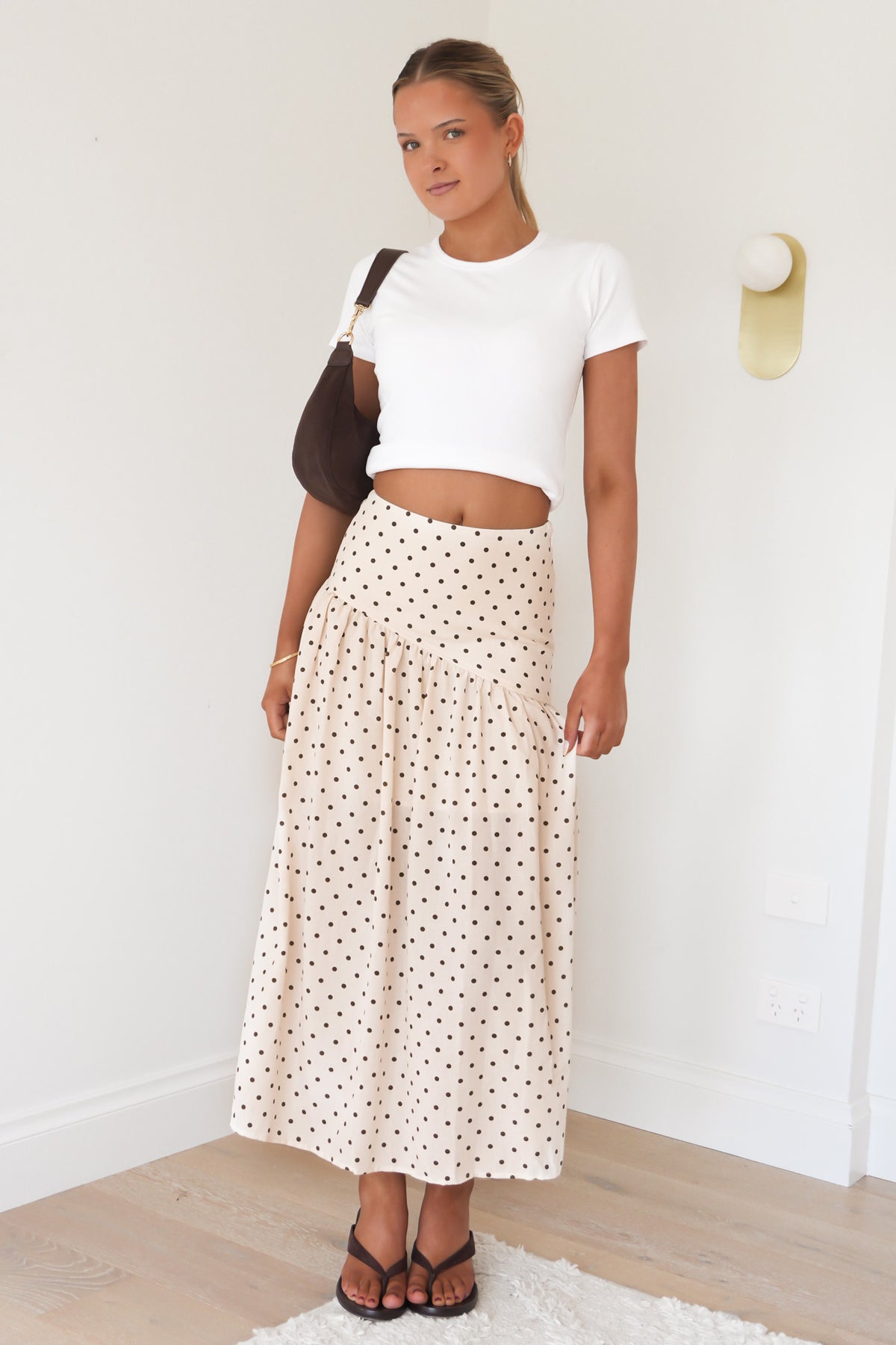Imani Asym Skirt Vanilla